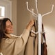 image 8 of Harbour Housewares Free-Standing Steel Coat Rack - White | White | White | One Size