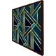 image 3 of Gold & teal geometric pattern (Picutre Frame) White | XL