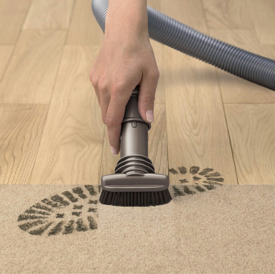 image 1 of SPARES2GO Stubborn Dirt Dusting Brush Mini Attachment Tool compatible with Dyson DC16 DC30 DC31 DC34 DC35 Vacuum