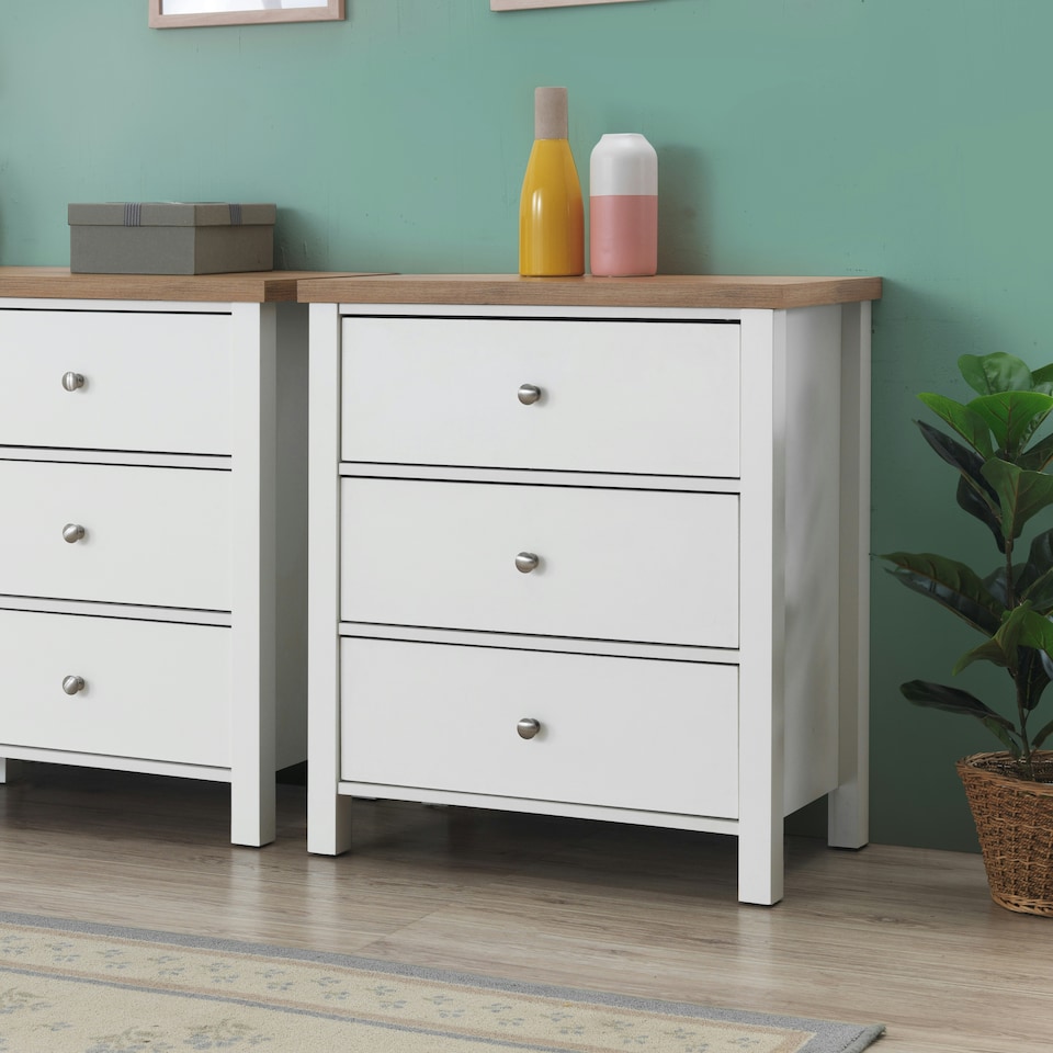 image 1 of 3 Drawer Bedroom Chest of Drawers