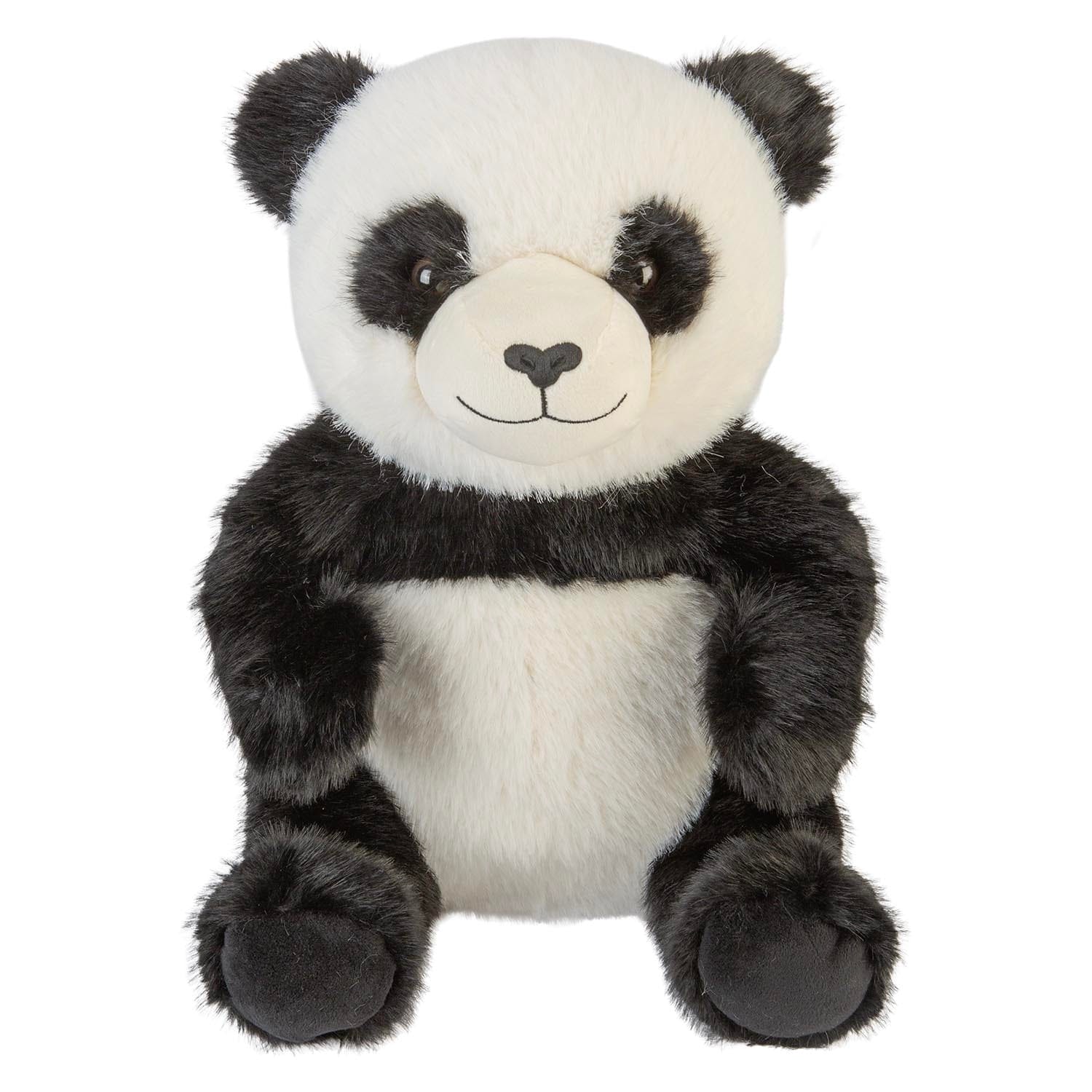 VFM e-Store Sitting Luxury Panda Soft Toy In Mink Multi - 40cm x 25cm | Size: 40 cm x 25 cm