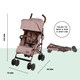 image 3 of Discovery Pushchair – 6 Months to 22kg (Approx. 4 Years*), Lightweight & Compact, UPF 50+ Hood, Rain Cover & Large Basket (Dusky Pink)