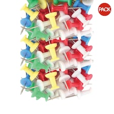 Tiger Stationery Push Pins (Pack of 25) - Multicoloured - One Size
