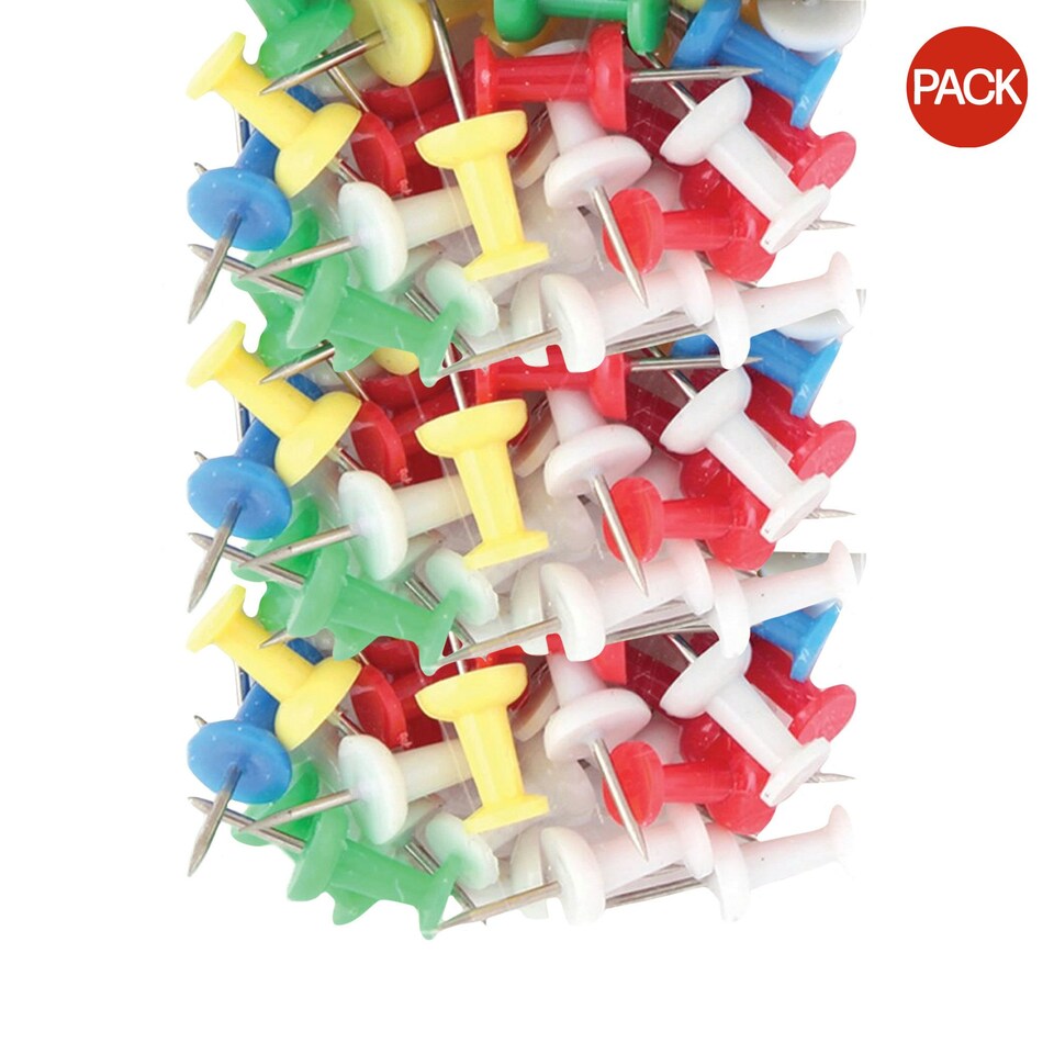 image 1 of Tiger Stationery Push Pins (Pack of 25) - Multicoloured - One Size