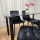 image 8 of Dining Table Set with 4 Chairs Dining Room, and Kitchen table set of 4 Cream