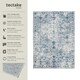 image 2 of Vintage Rug Amara - faded design, machine washable, short pile & non-slip underside Blue | 274 x 200 cm
