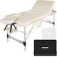 image 1 of Massage Table Ko Tao - 3 zones, 78cm wide, aluminium frame, folding, carry bag | Cream | beige | 1