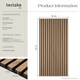 image 6 of Acoustic Wall Panels with Wood Veneer Slats, Thick Felt and Easy to Install | Brown | oak | 120 x 60 x 120 cm | 2