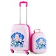 image 10 of COSTWAY 2 PCS Carry-on Luggage Set Trolley Luggage SetWith  Spinner Wheels-Pink