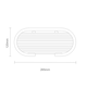 image 2 of Showerdrape Clasico Wall Mounted Stainless Steel Chrome Oval Basket | Silver | 1