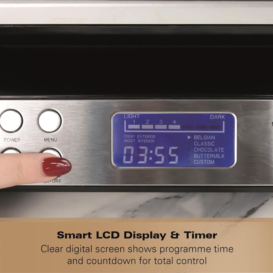 image 1 of Hamilton Beach Pro Smart Waffle Maker