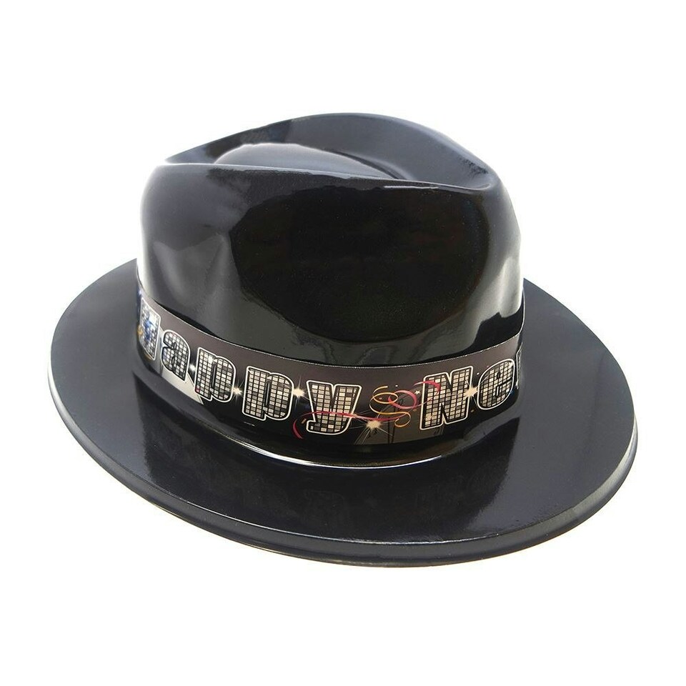 Unique Cheer Gangster New Year Hat - Black - One Size
