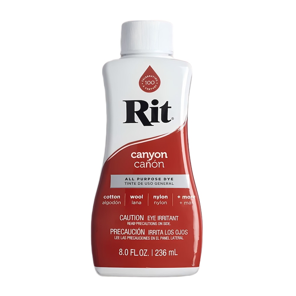 image 1 of Rit All Purpose Liquid Dye - High Pigment Fabric Colouring Dyes 8oz | Orange | Canyon