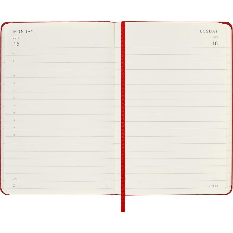 image 1 of Moleskine 2025 Soft Cover Planner - Scarlet Red - One Size