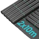 image 1 of Harbour Housewares 110gsm Weed Control Membrane - 2m x 100m (10 Rolls) | Black | Black