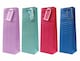image 1 of Single Embossed Bright Coloured Bottle Gift Bag