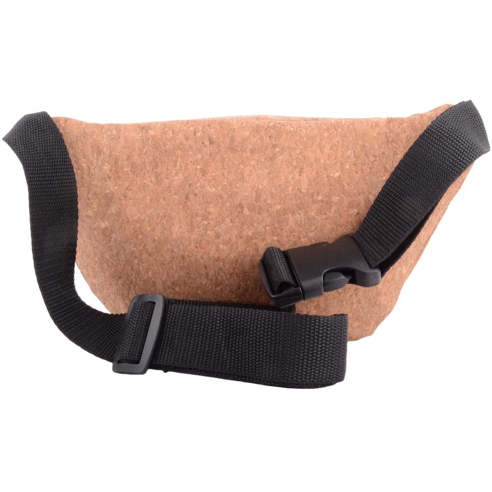 image 1 of Lorenz Womens Travel / Holiday Cork Waist Bag / Bumbag with Floral Design | Brown | Little Flowers
