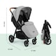 image 3 of Stomp Stride Stroller – from Birth to 22kg, Extra-Large Seat, Multi-Terrain Wheels, Raincover & UPF 50+ Hood (Pearl Grey)