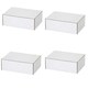 image 3 of 100 x White 10x7x3" Strong Single Wall Die Cut Packing Shipping Boxes White