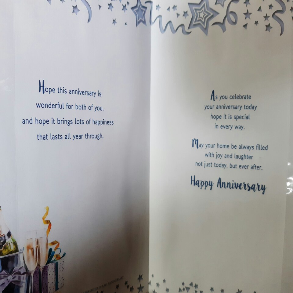 image 1 of To a Special Brother and Sister-In-Law On Your Anniversary Celebrity Style Greeting Card