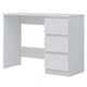 image 2 of FWStyle Stora 3 Drawer Dressing Table - Matt White White
