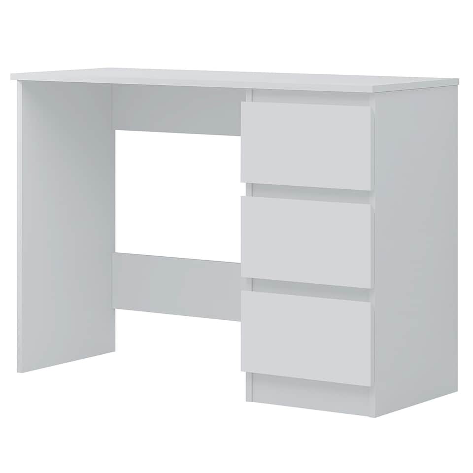 image 1 of FWStyle Stora 3 Drawer Dressing Table - Matt White White