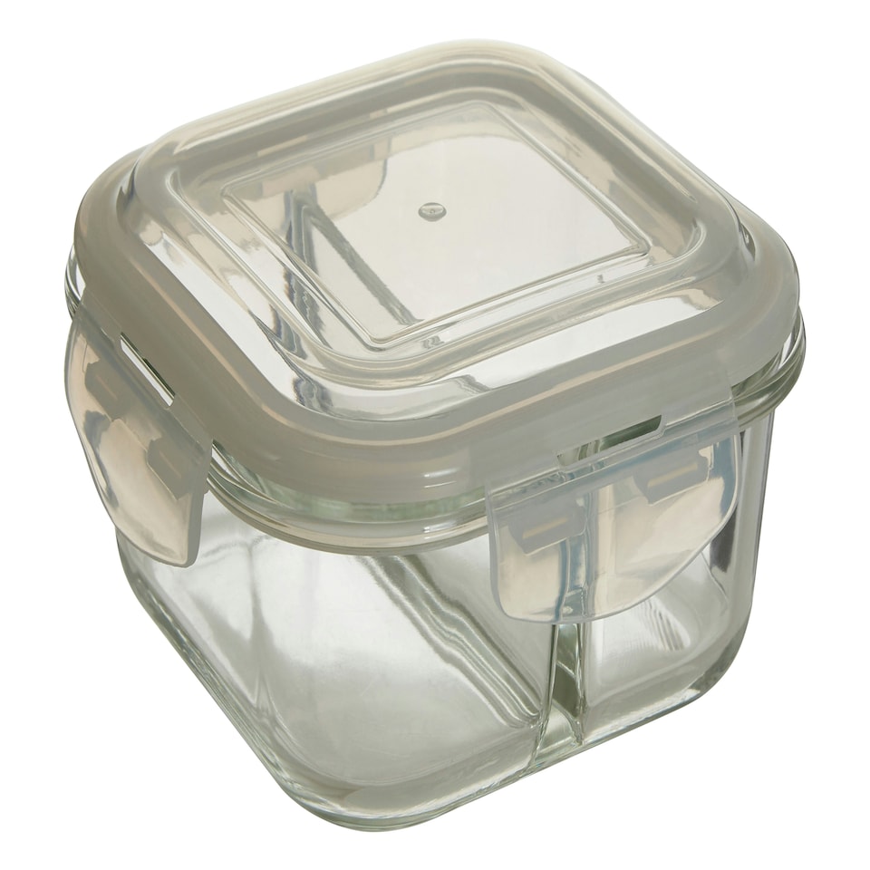 image 1 of Interiors by Premier 800ml Square Food Storage Container, BPA-Free PP White Lid Kitchen Food Storage Container, Food Containers