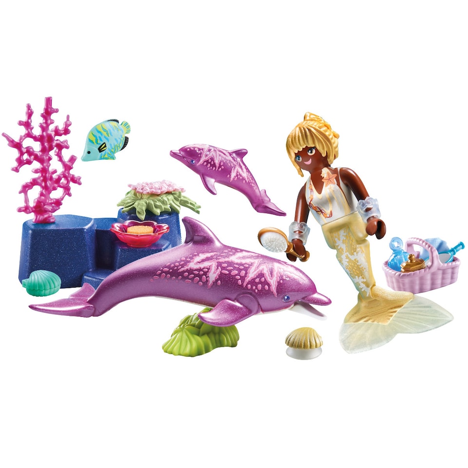 image 1 of Mermaid with Dolphins