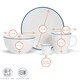 image 3 of Nicola Spring 16 Piece White Farmhouse Dinner Set