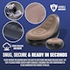image 6 of 2pc Single Inflatable Air Sofa Chair & Footrest Blow Up Lounger Chair