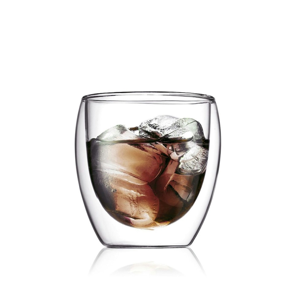 image 1 of Bodum Pavina Set of 8 Double Wall Glasses - Clear