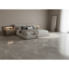 Opalus Marble Grey Matt Porcelain Tile (30 Pack - 10 Box - 21.5m2 ) - Bedroom - Floor & Wall Tile -Based on Turkish Silver Marble