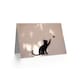 image 2 of Cat Lover Kitten Playing with Butterfly Street Graffiti Greeting Card