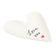 image 3 of Something Different Love You Heart Trinket Dish - White/Black - One Size