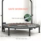 image 6 of HOMCOM 48" Foldable Mini Trampoline Fitness Trampoline Rebounder for Adults with Adjustable Foam Handle, for Indoors, Outdoors, Cardio Training, Orange | Orange