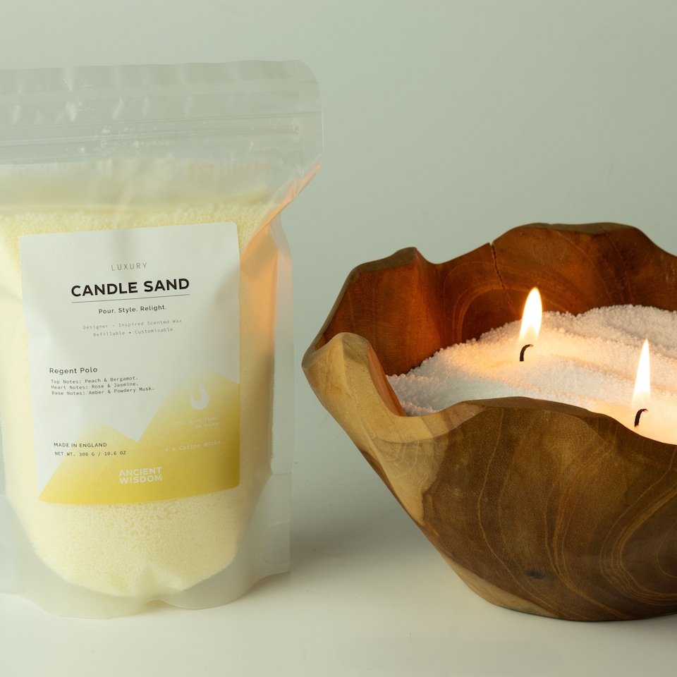 image 1 of Serenityy Unfragranced Candle Sand - White - 300g