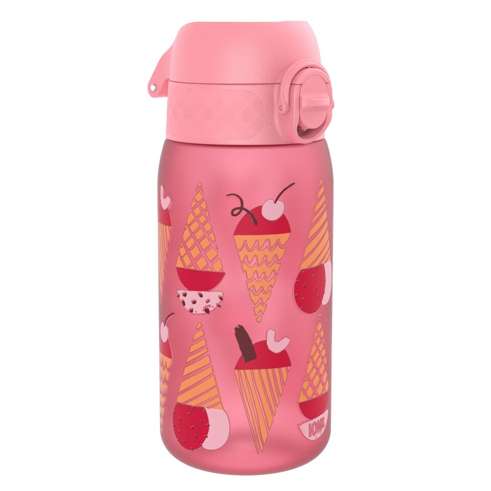 image 1 of Leak Proof Kids Water Bottle, BPA Free, 350ml (12oz) | Pink | Ice Cream | One Size