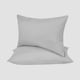 image 3 of OHS 2 x Hotel Luxury Quality Bedroom Housewife Pillowcases, 50x75cm - Grey