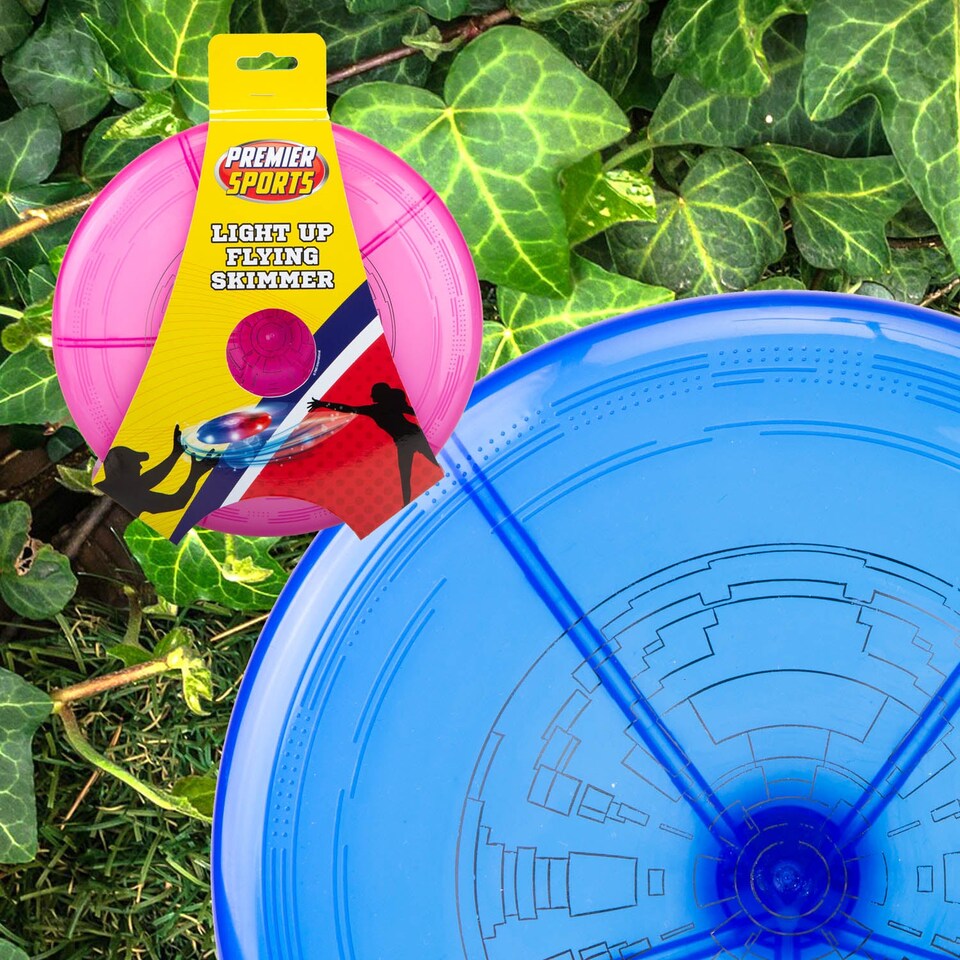 image 1 of VFM e-Store Light Up Flying Skimmer Frisbee - 22 cm, Batteries Included