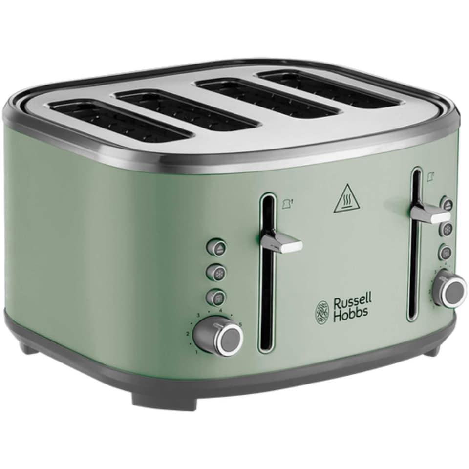 image 1 of Russell Hobbs Stylevia 4 Slice Toaster - Sage Green 26294