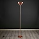 image 3 of ValueLights Forseti Brushed Copper Floor Lamp and LED Bulb