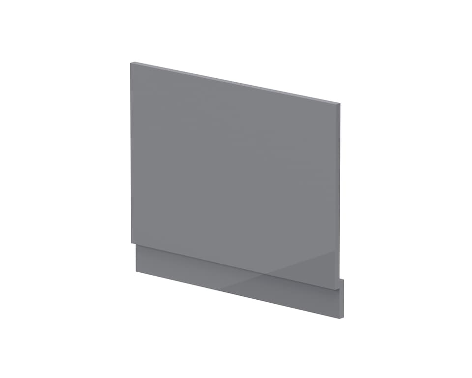 image 1 of Bath MDF End Panel Plinth Gloss Cloud Grey 700mm