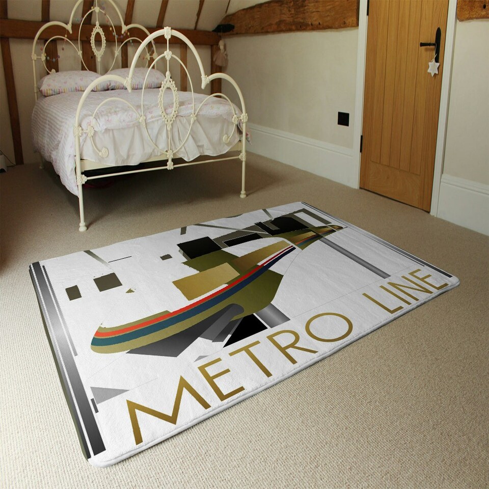 image 1 of Art Deco Metro Line (Rug) Multi | XL: 160x230cm