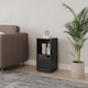 image 3 of 2-Cube Shelving Unit With Wooden Door | Black | Black & Black | 1