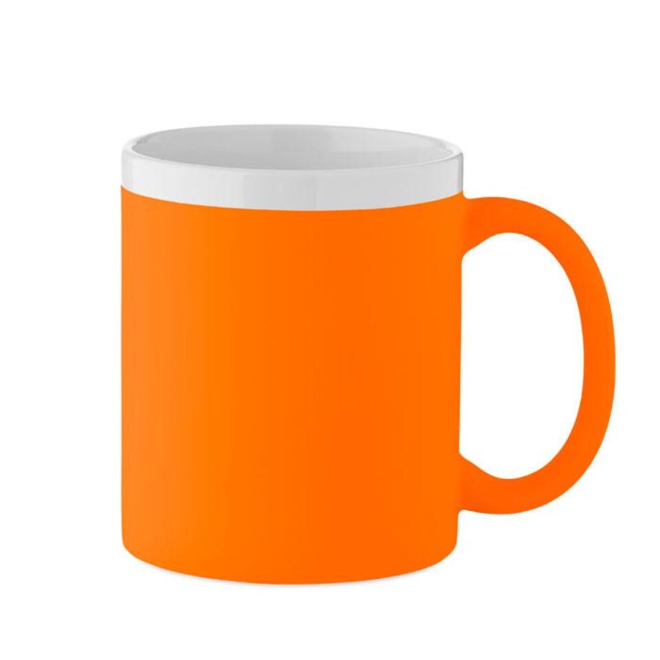 image 1 of MidOcean Mugiva 300ml Mug | Orange | Neon Orange | One Size | 1