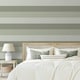 image 3 of World of Wallpaper Stripe Textured Wallpaper - Soft Green/Sage/Olive - 10m x 53cm Green