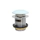 image 1 of Balterley Push Down Bath Waste, 70mm (Slotted) - Aqua Blue