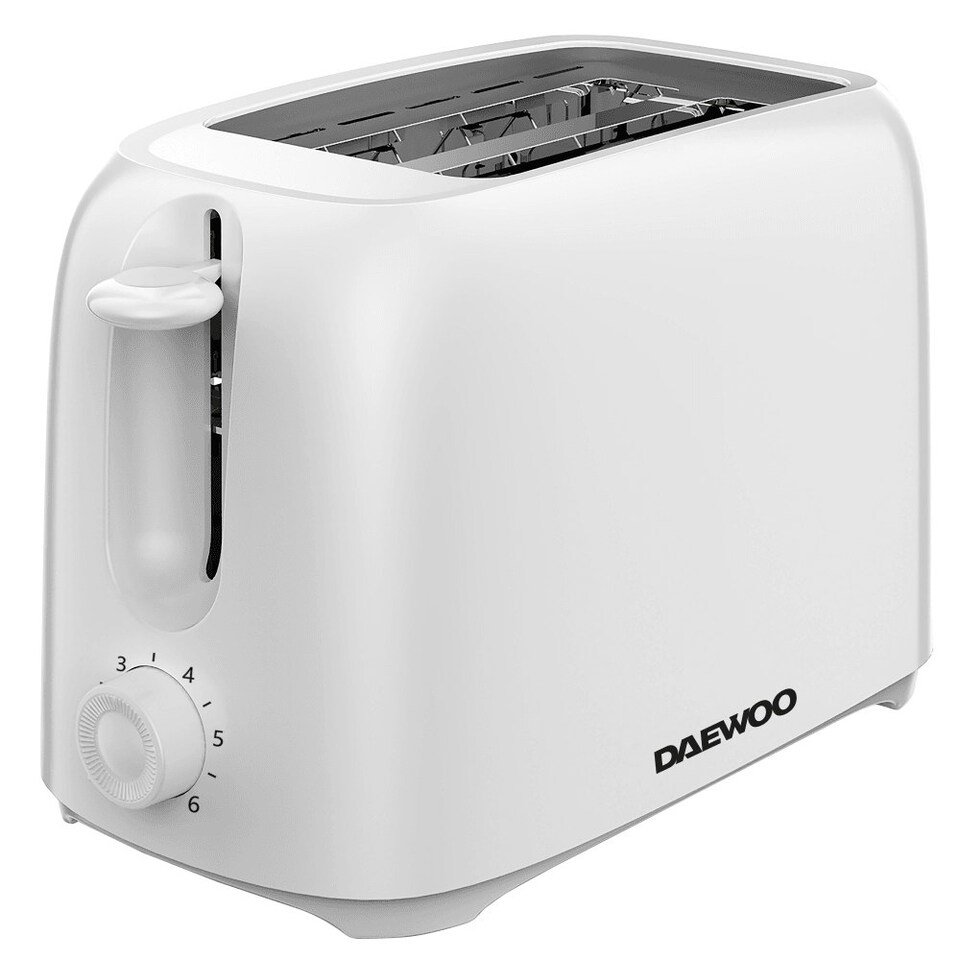 image 1 of Daewoo Essentials 2 Slice Toaster & Kettle Set-White | White