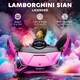 image 3 of HOMCOM Lamborghini Sian Licensed 12V Electric Car for Kids 2 Motors Toy Car with Remote Control Music Lights MP3 for 3-5 Years Pink