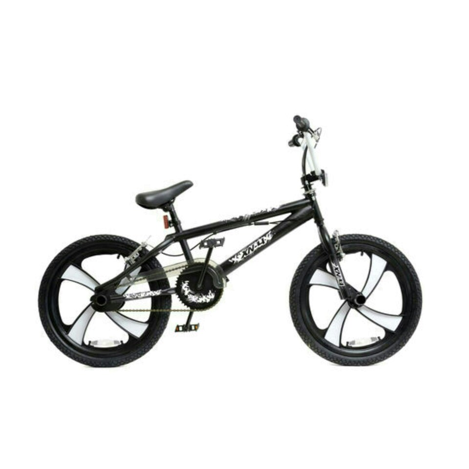 XN-4-20 Boys Freestyle 360 Gyro BMX Bike, Black/White - 20" MAG Wheel